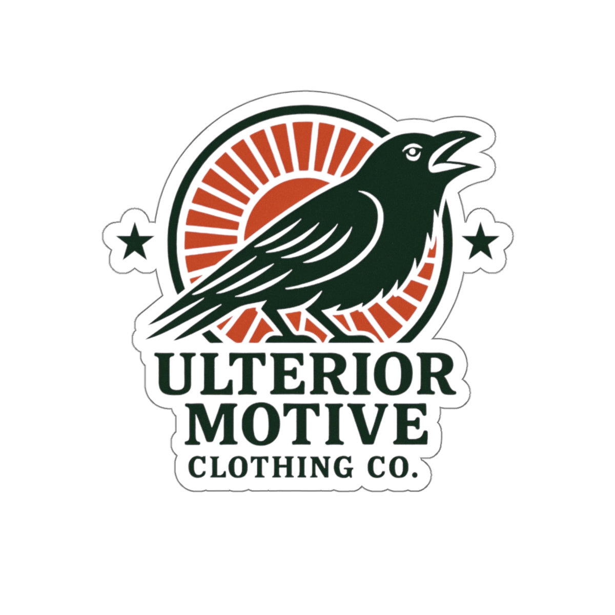 Die-cut UM Crow Logo sticker